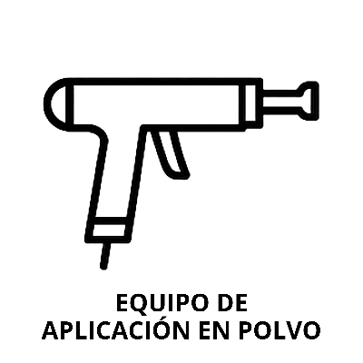Equipo de aplicación en polvo