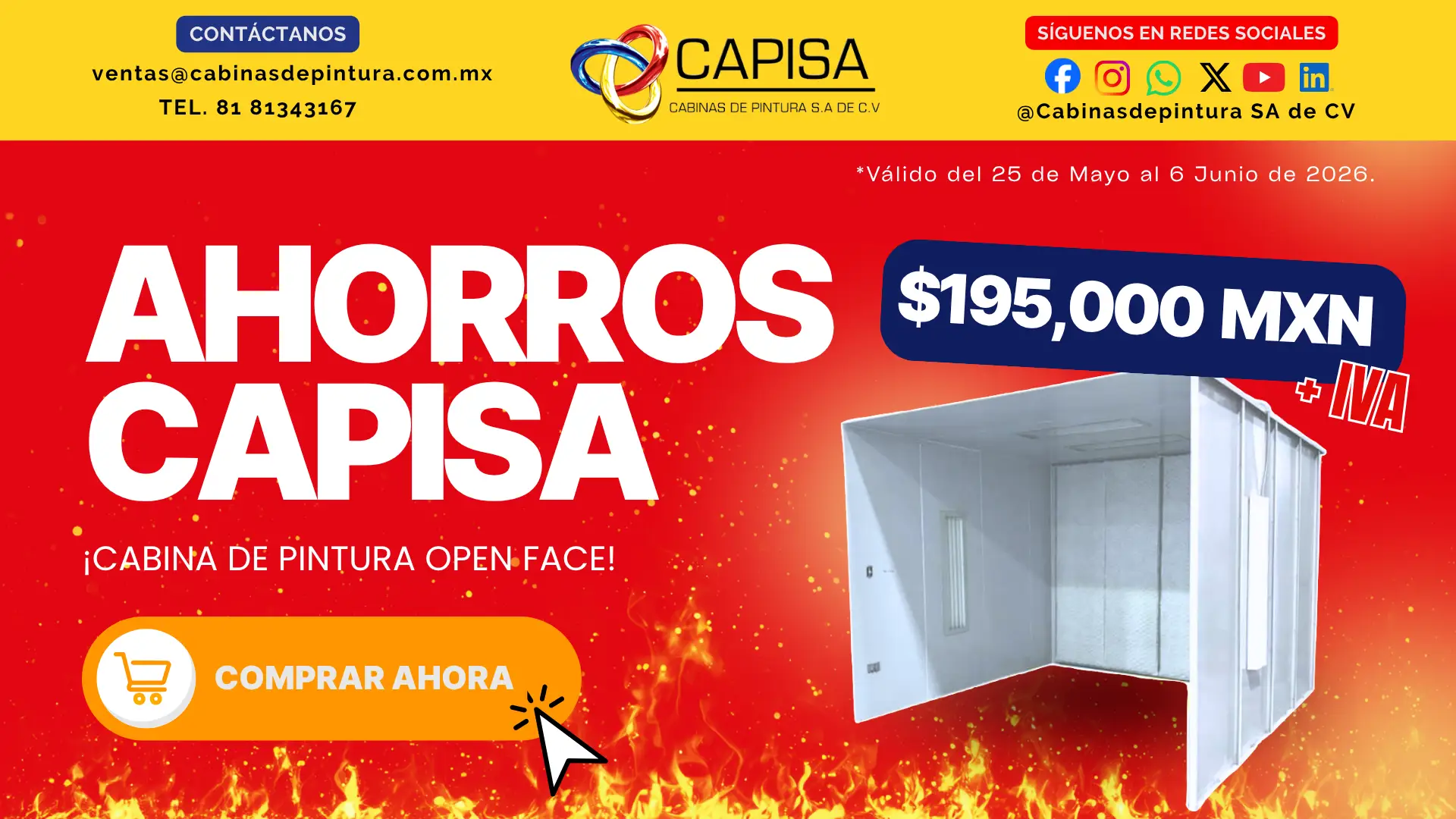 CABINA LÍQUIDA OPEN FACE
