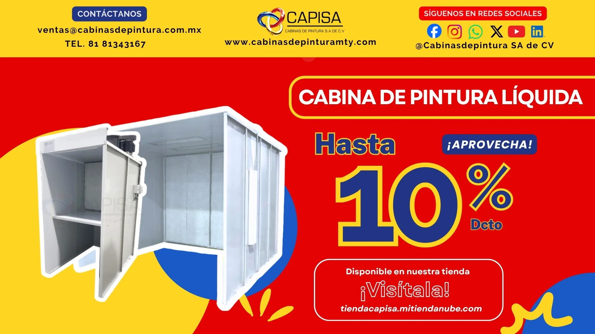 Cabinas de Pintura Líquida
