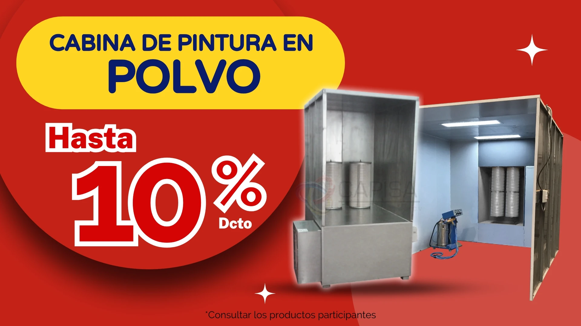 Cabinas de Pintura en Polvo