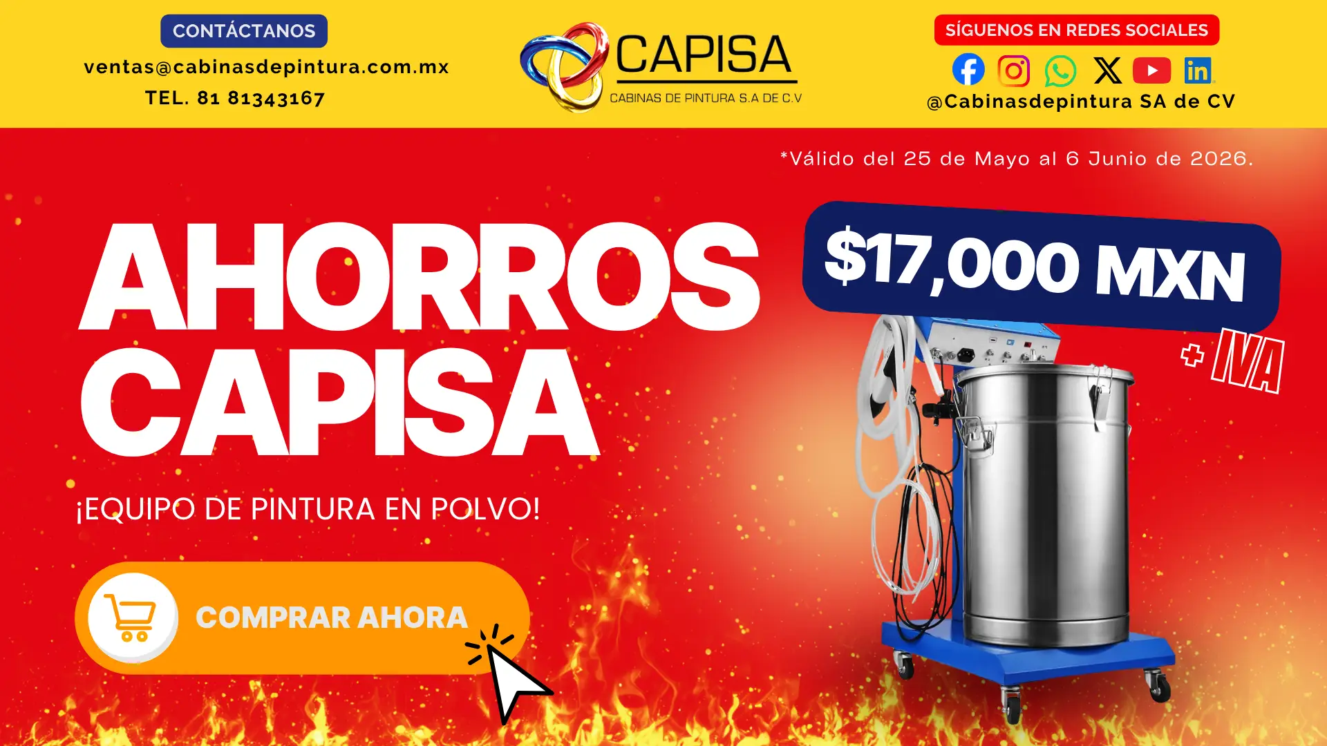 EQUIPO DE PINTURA EN POLVO