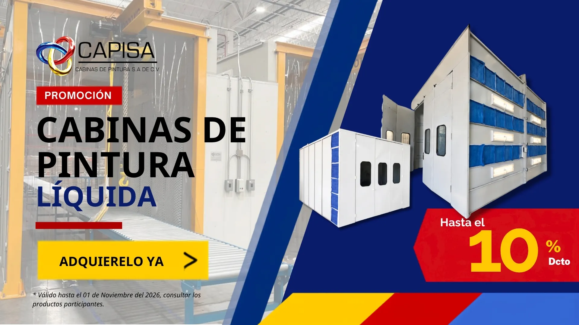 Cabinas de Pintura Líquida Industrial