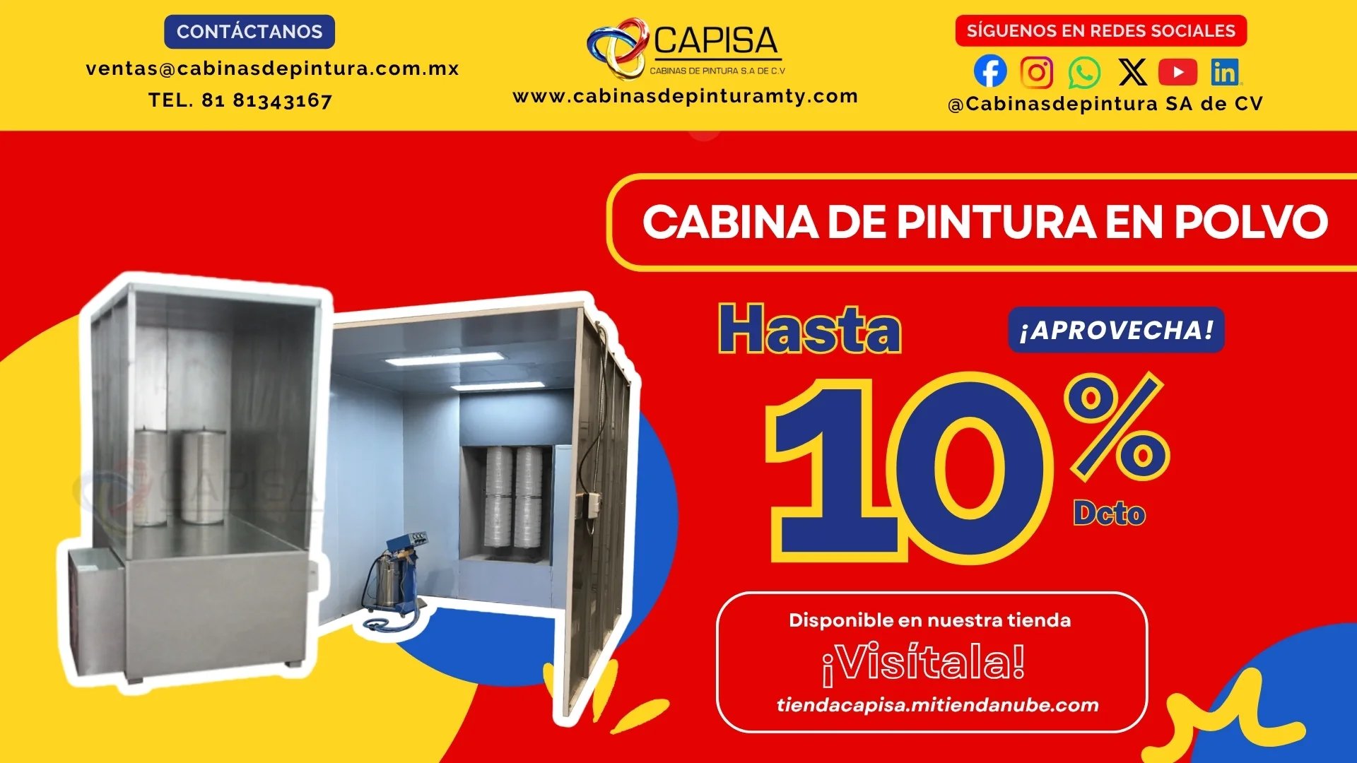 Cabinas de Pintura en Polvo