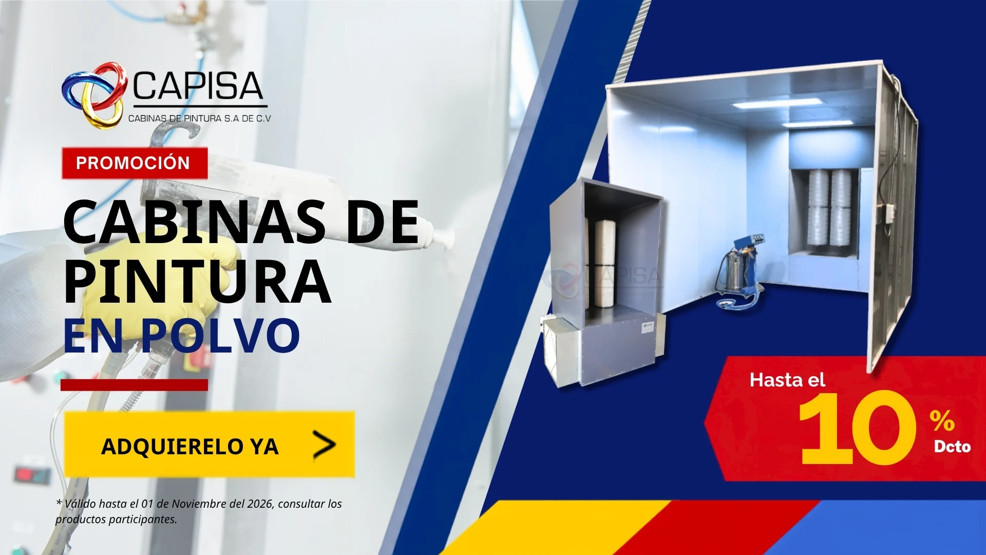 Cabinas de Pintura en Polvo Electrostática