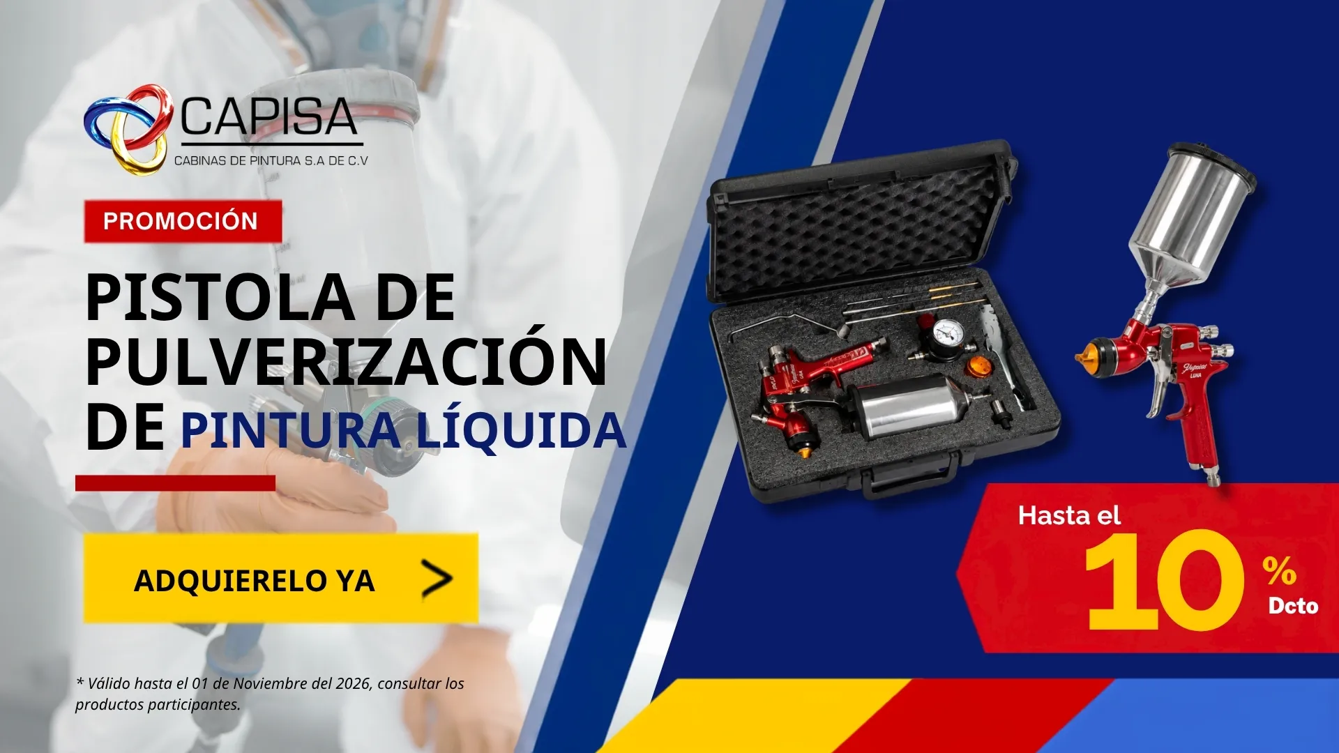 Pistola para Pintura Líquida CRP Gravity Spray Gun